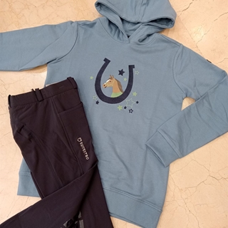 Sudadera HKM Sports Equipment unisex color azul TALLA 9-11 años - Imagen 2